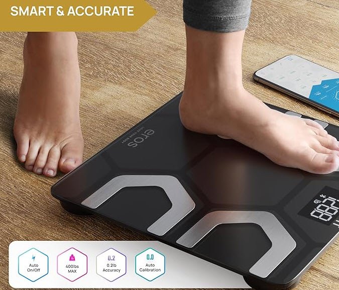 INEVIFIT Bluetooth Body Fat Scale: Accurate Body Composition Analysis ...